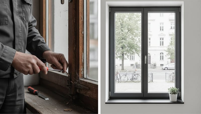 Fenster reparieren oder austauschen: Kosten & Entscheidungshilfe 2026