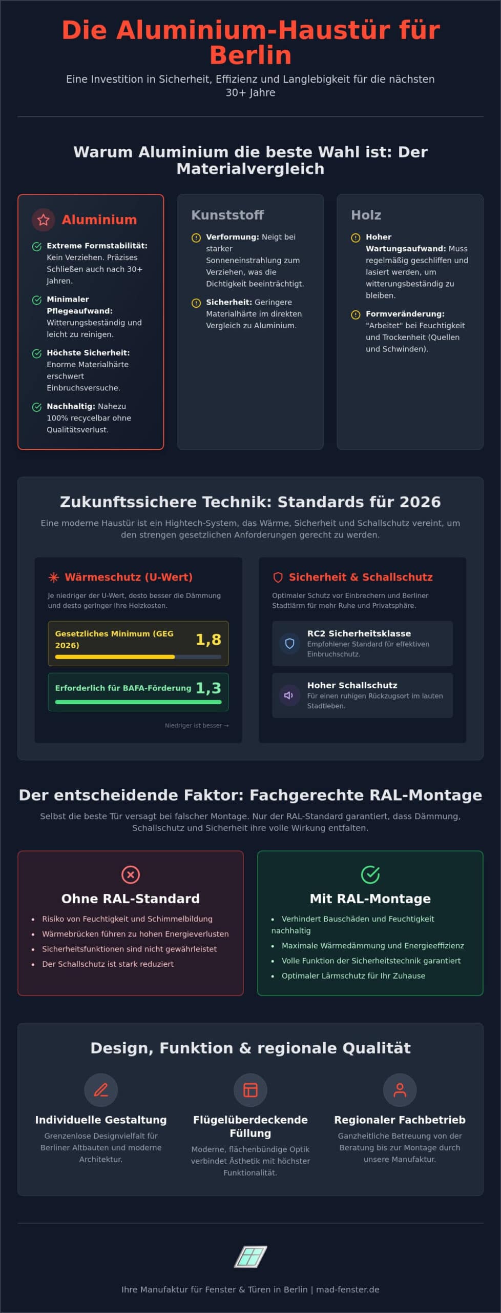 Aluminium Haustür in Berlin: Sicherheit & Design nach Maß (2026)